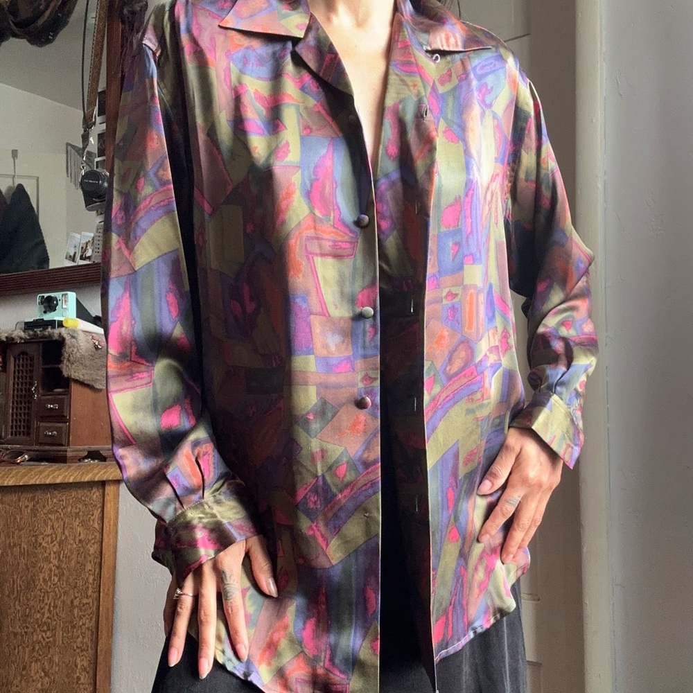 Doncaster Muted Rainbow Button Down Shirt